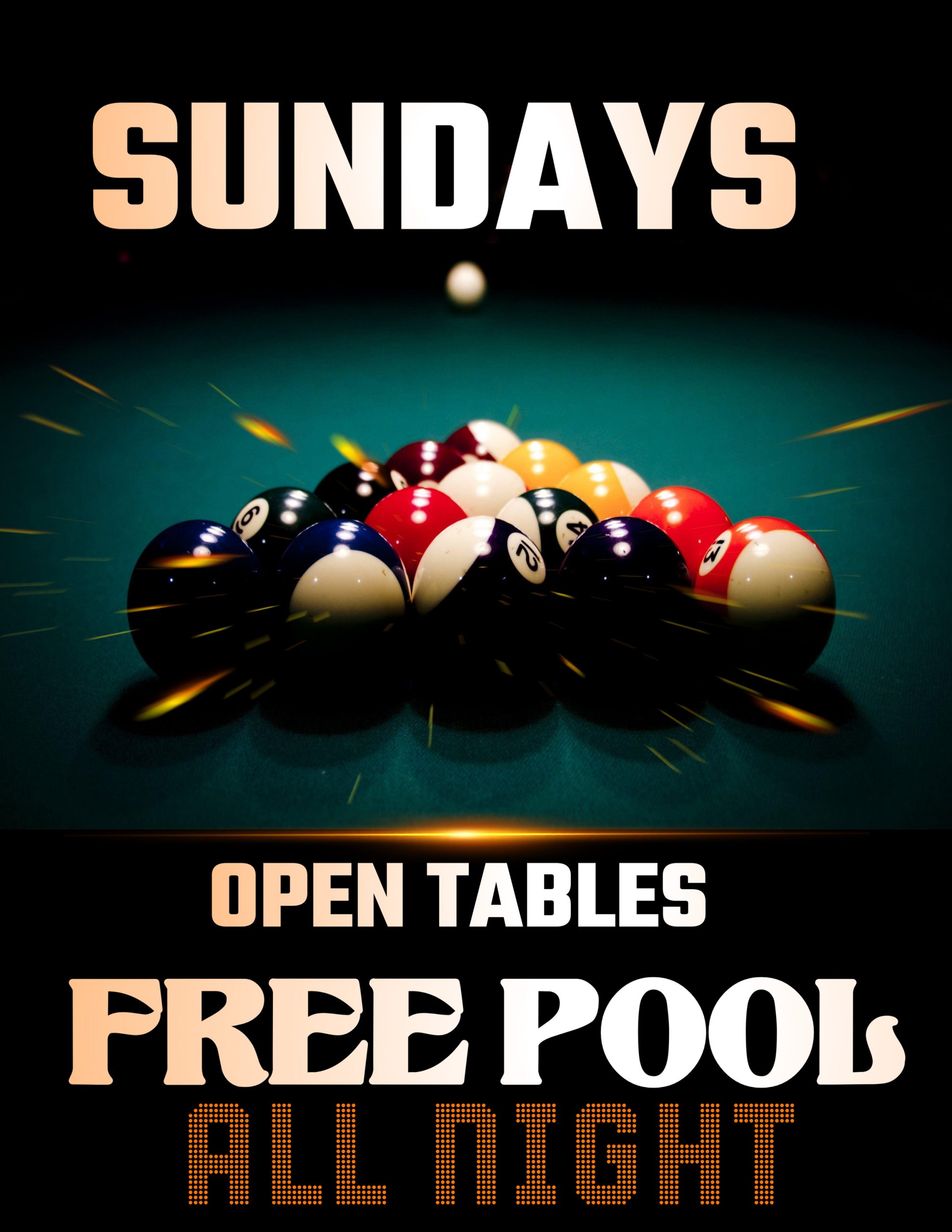 Free pool on Sundays