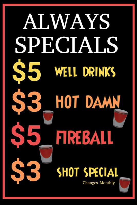 Drink Specials