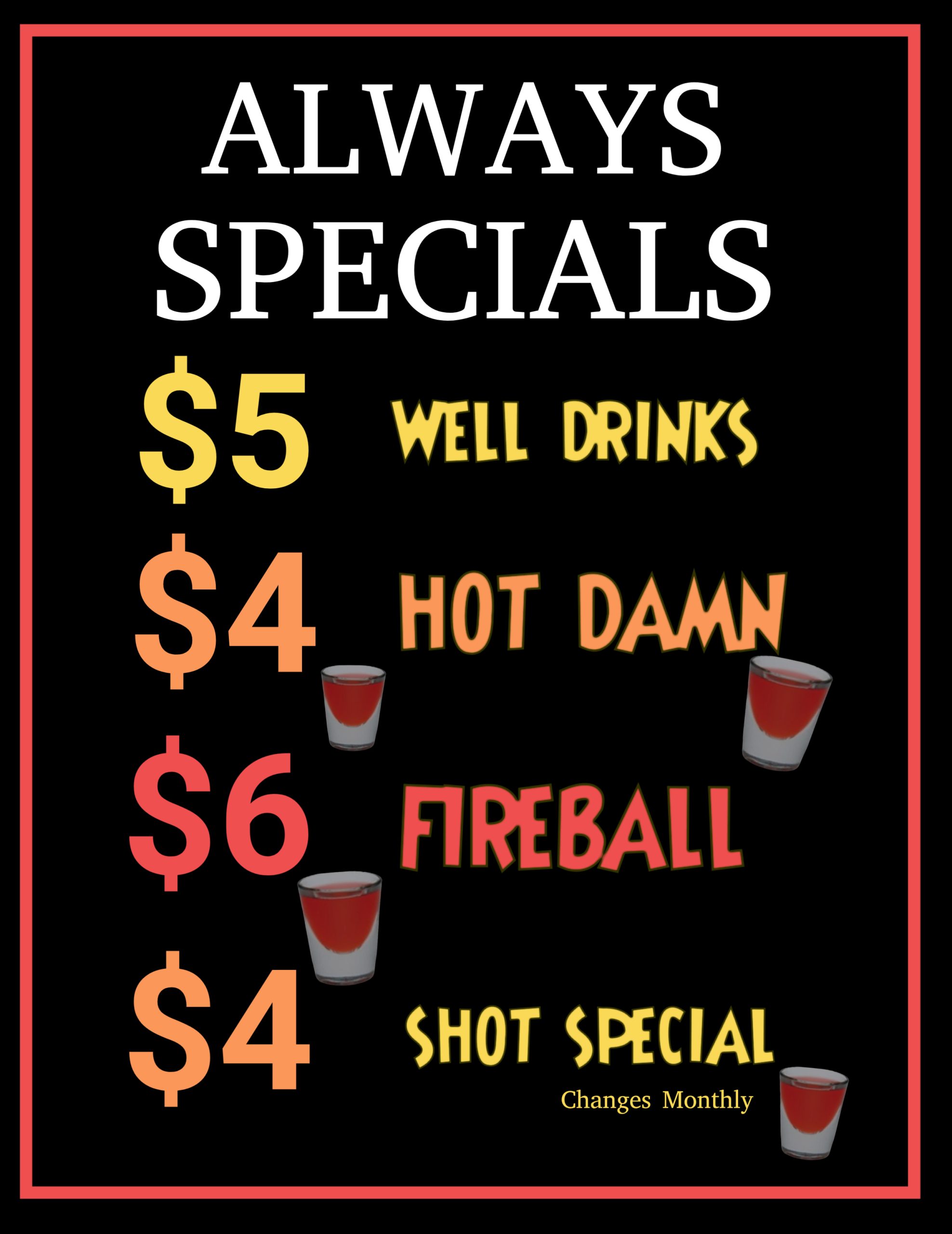 Drink Specials